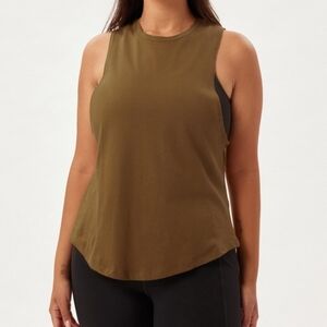 Girlfriend Collective Fox Cupro Recycled Cotton Muscle Tee Size XL